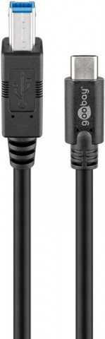 Kabelis spausdintuvui USB C 3.0 (A-B) 1m Goobay